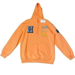 NWT HEY ARNOLD P.S. 118 HILLWOOD PEACHY HOODIE SIZE LARGE